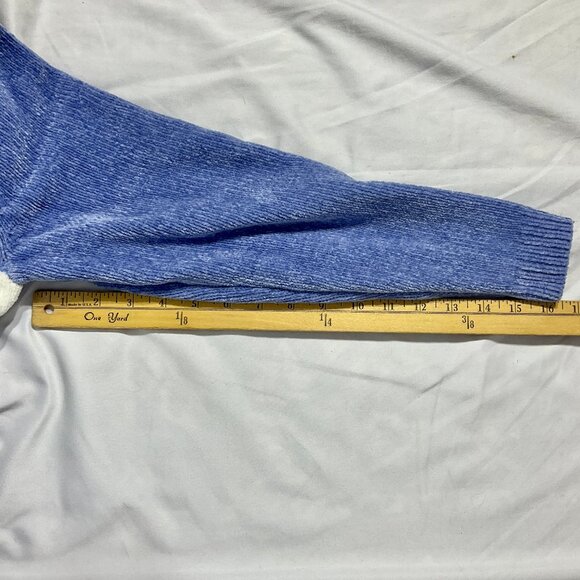 Alfred Dunner Sweater Sz Small Blue Geometric - Picture 8 of 10